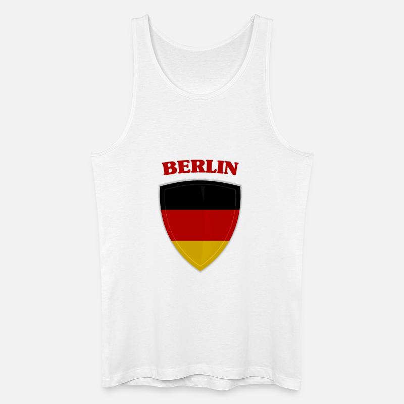 Berlin - Männer Bio Tank Top - Weiß