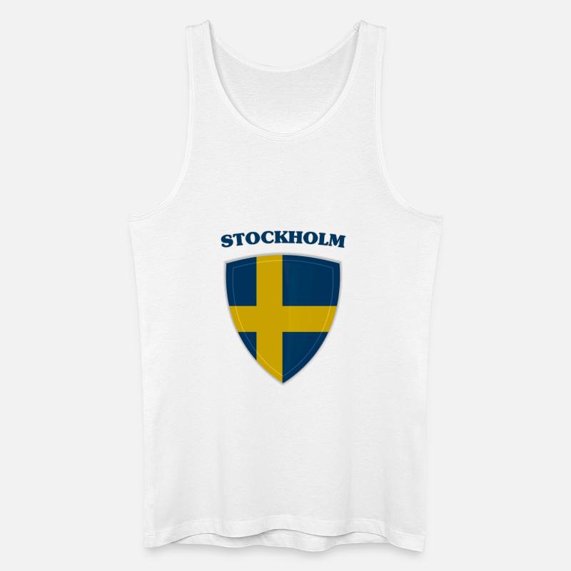 Stochholm - Männer Bio Tank Top - Weiß