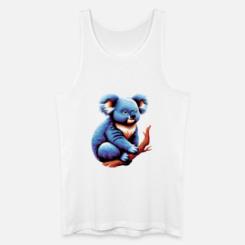 Koala - Männer Bio Tank Top - Weiß