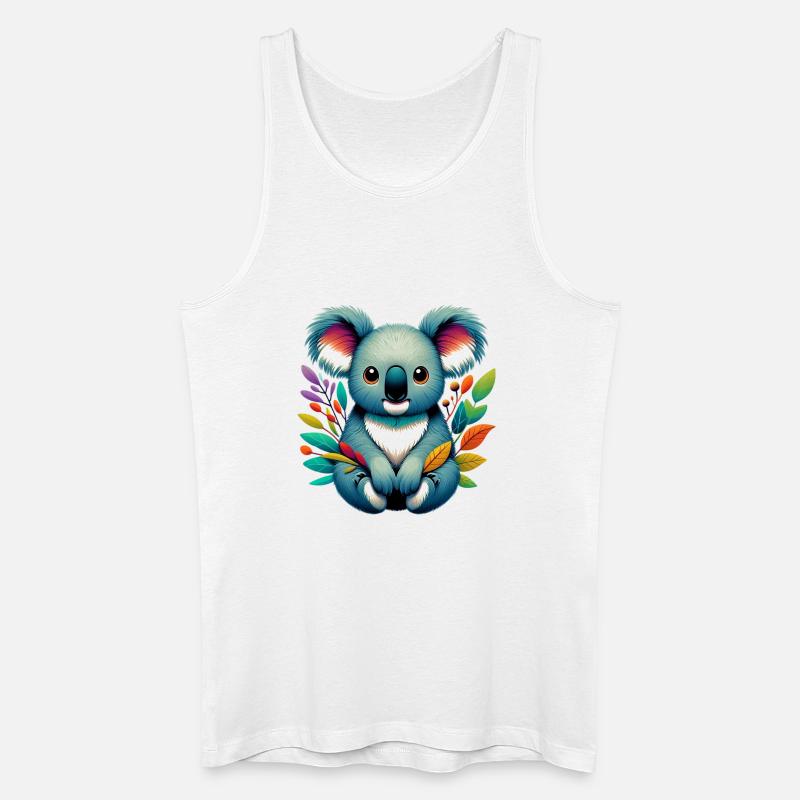 Koala - Männer Bio Tank Top - Weiß