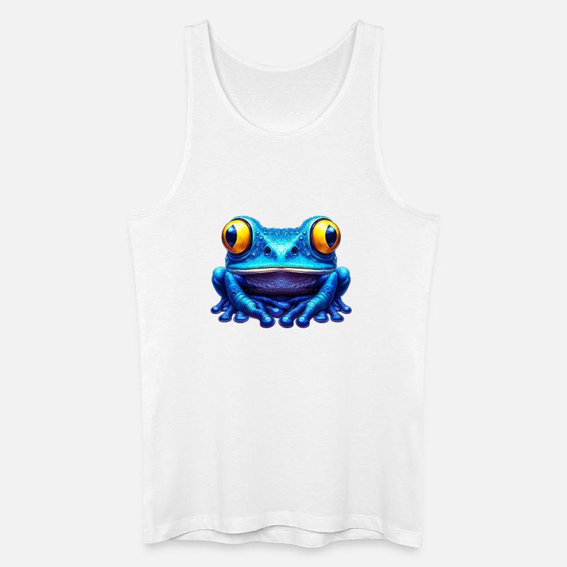 Frosch - Männer Bio Tank Top - Weiß