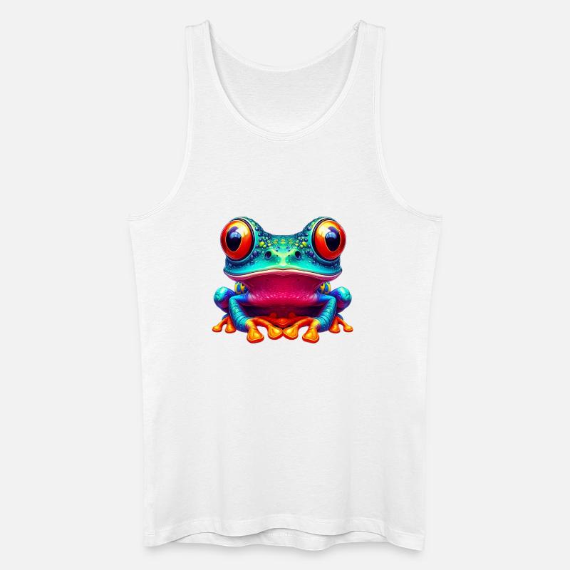 Frosch - Männer Bio Tank Top - Weiß