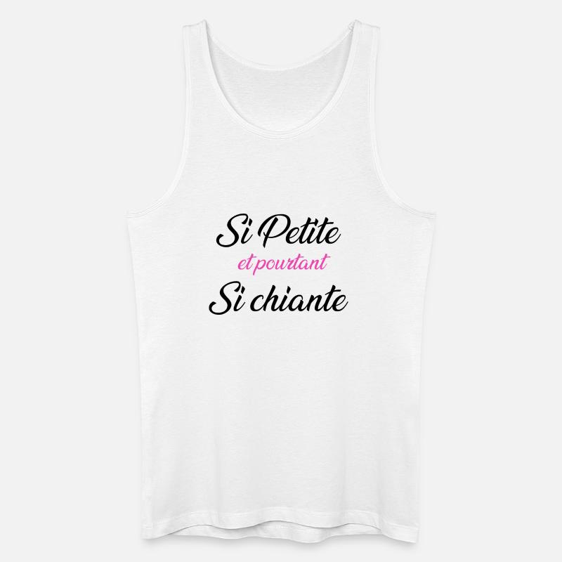 so klein und doch so langweilig - Männer Bio Tank Top - Weiß