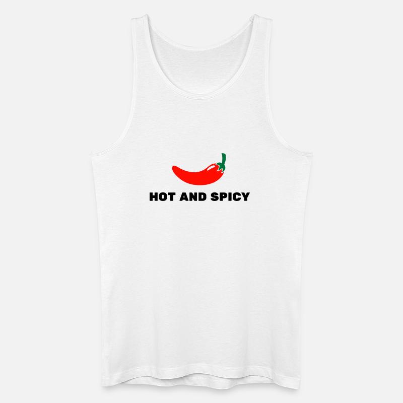 Scharf und würzig - Männer Bio Tank Top - Weiß
