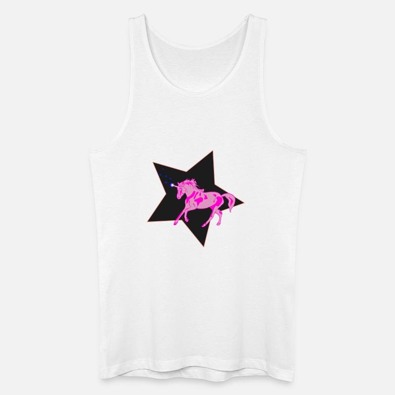 Einhorn - Männer Bio Tank Top - Weiß