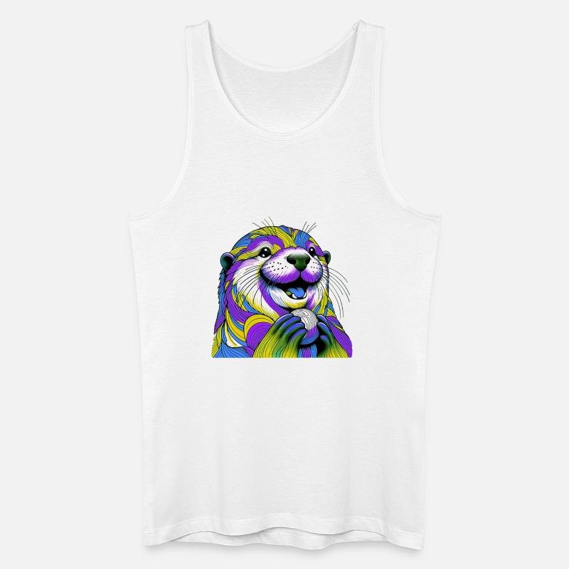 Otter - Männer Bio Tank Top - Weiß