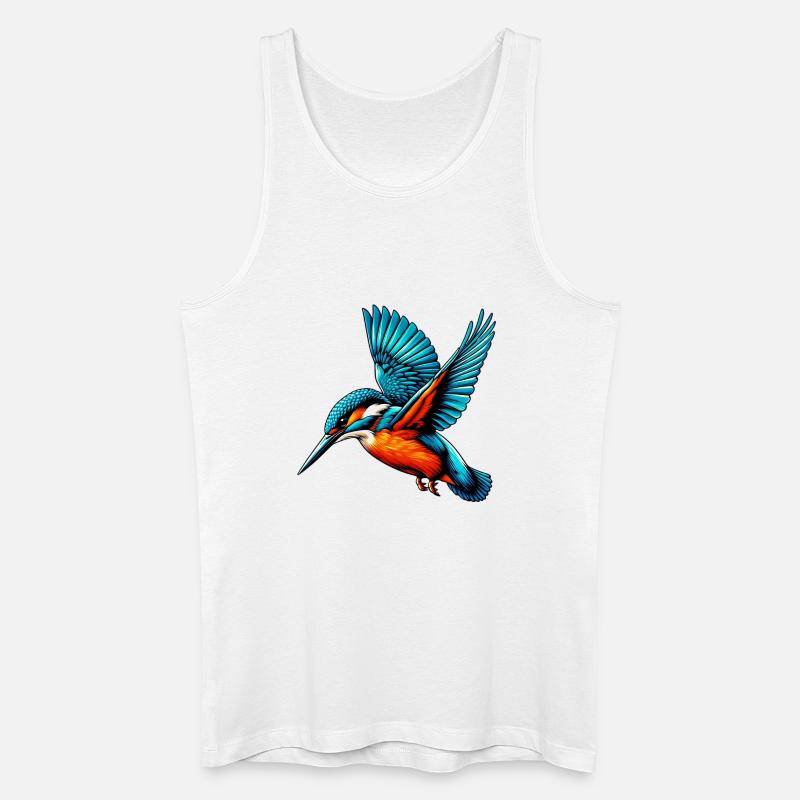Eisvogel - Männer Bio Tank Top - Weiß