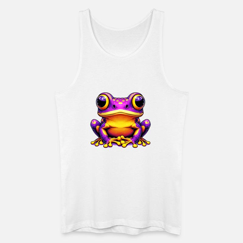 Frosch - Männer Bio Tank Top - Weiß
