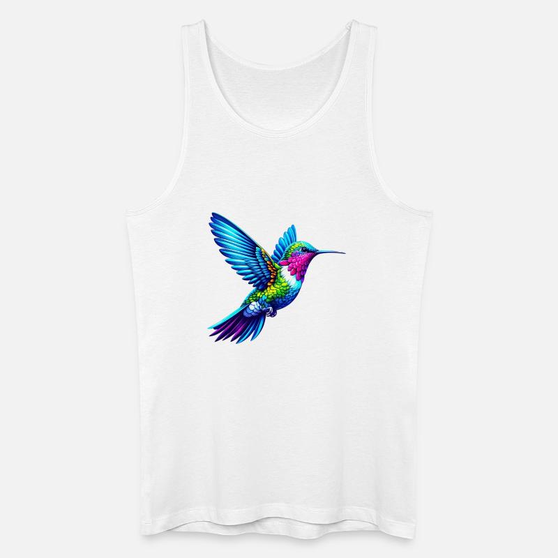 Kolibri - Männer Bio Tank Top - Weiß