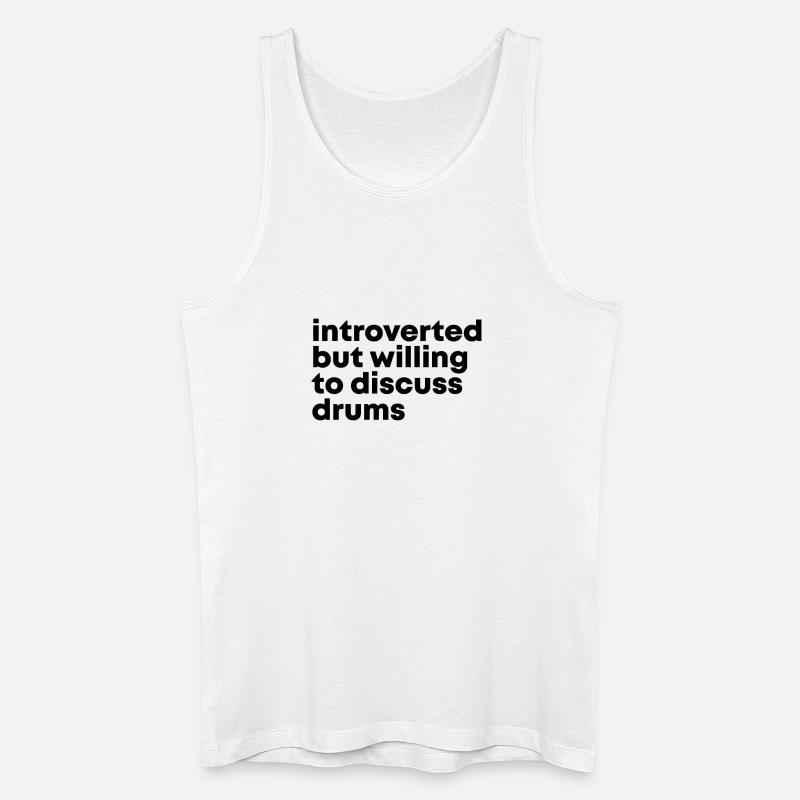 Trommel - Männer Bio Tank Top - Weiß
