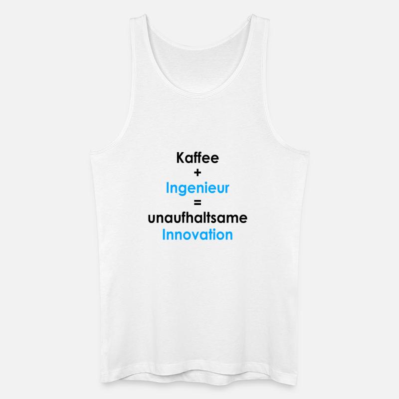 Kaffee gleich Innovation - Männer Bio Tank Top - Weiß