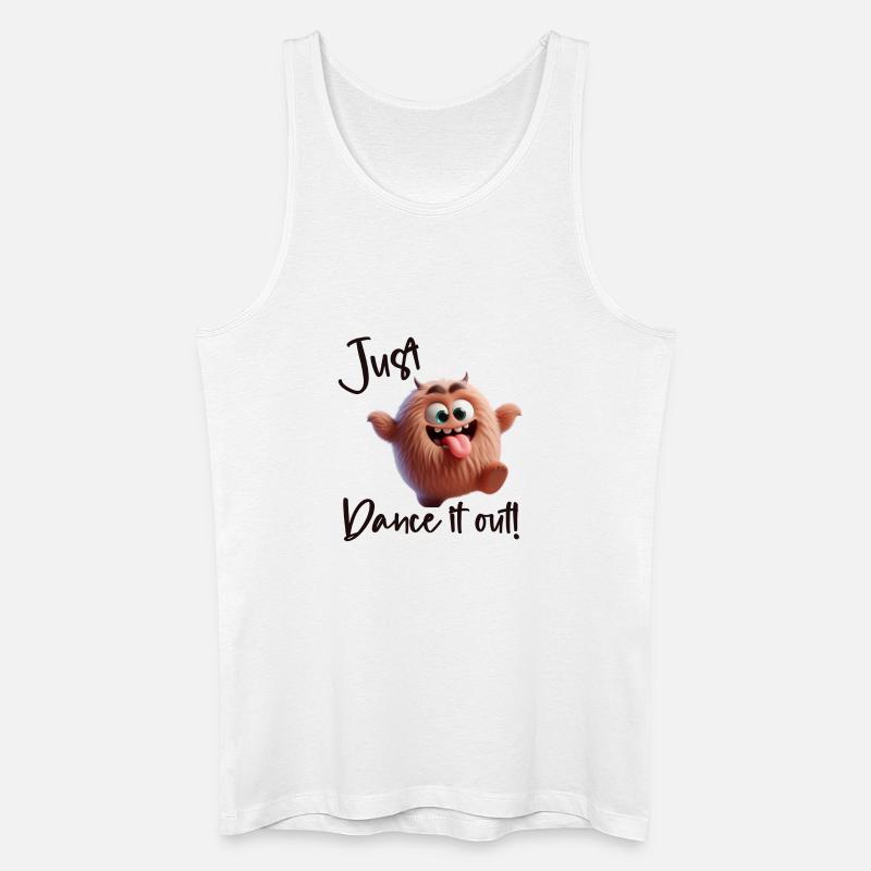 Tanzen Sie es einfach aus! - Männer Bio Tank Top - Weiß