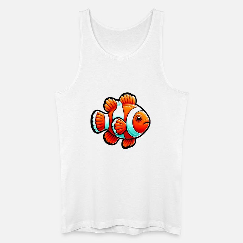 Clownfisch - Männer Bio Tank Top - Weiß