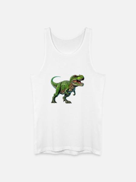 Dinosaur - Men’s Organic Tank Top - white
