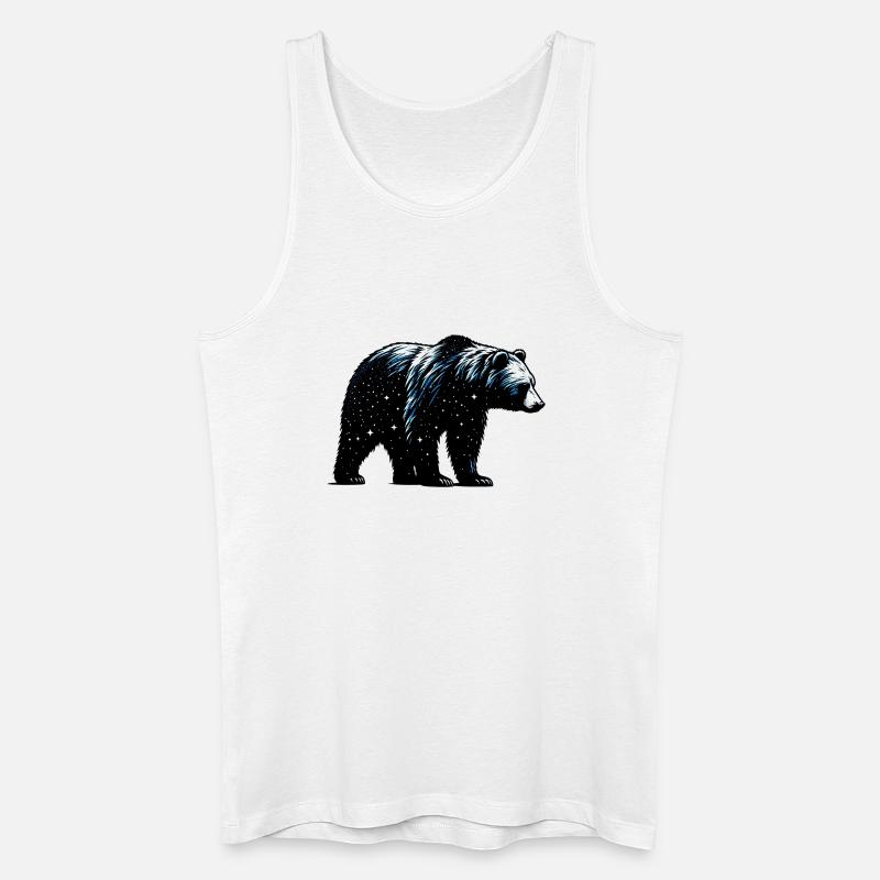 Bär - Männer Bio Tank Top - Weiß