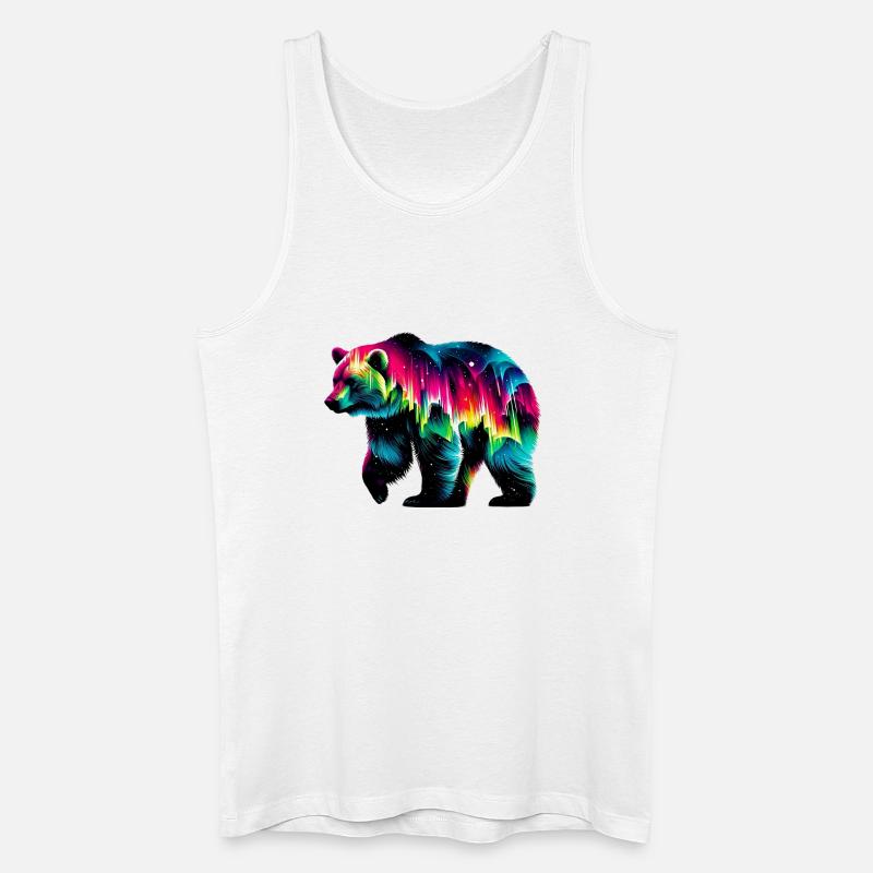 Bär - Männer Bio Tank Top - Weiß