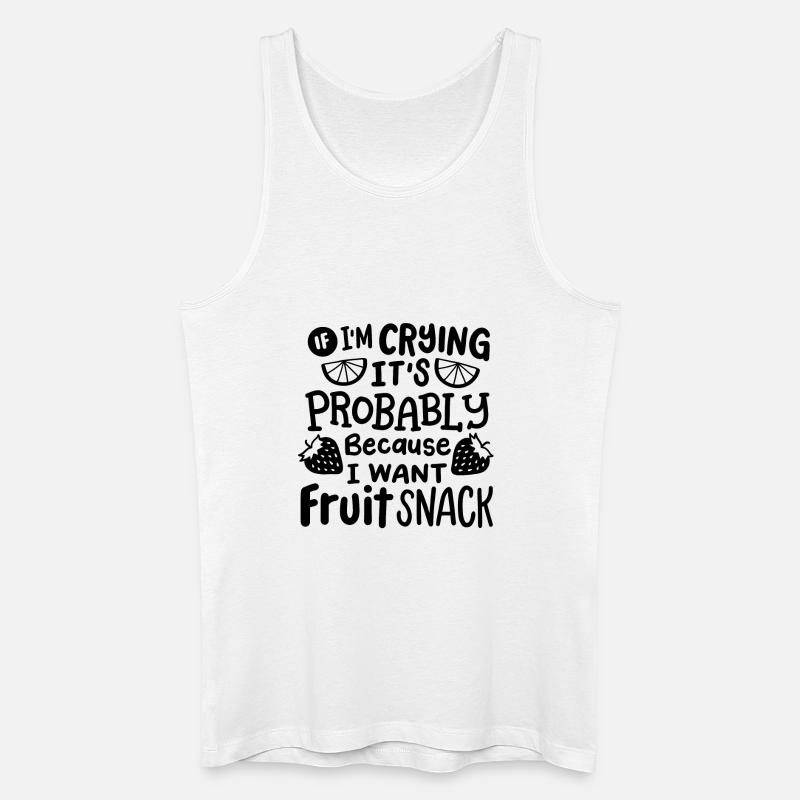 Fruchtsnacks - Männer Bio Tank Top - Weiß