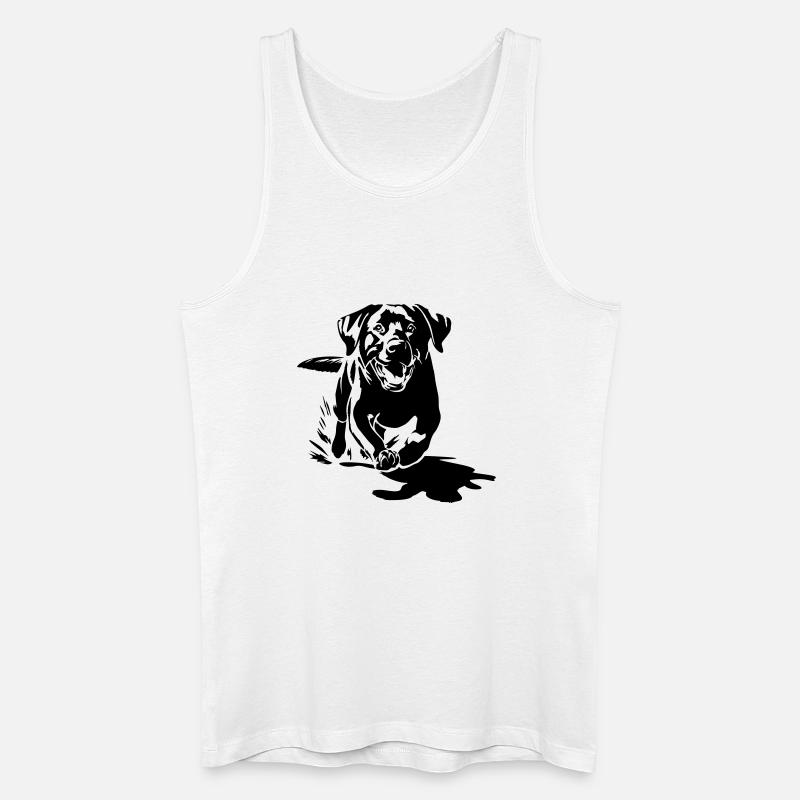 Labrador - Männer Bio Tank Top - Weiß