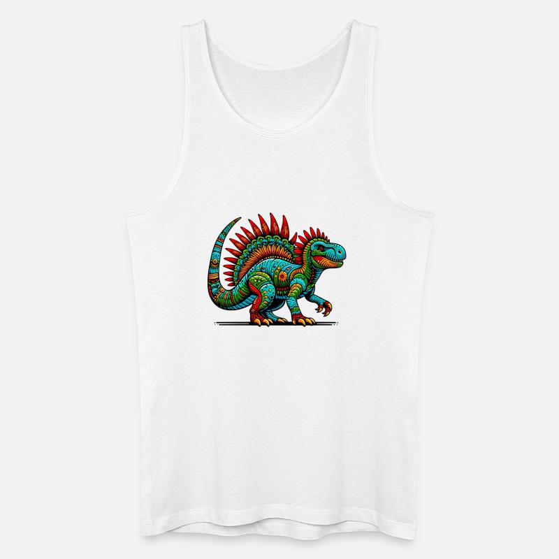 Dinosaurier - Männer Bio Tank Top - Weiß