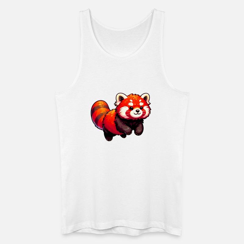 Kleiner Panda - Männer Bio Tank Top - Weiß