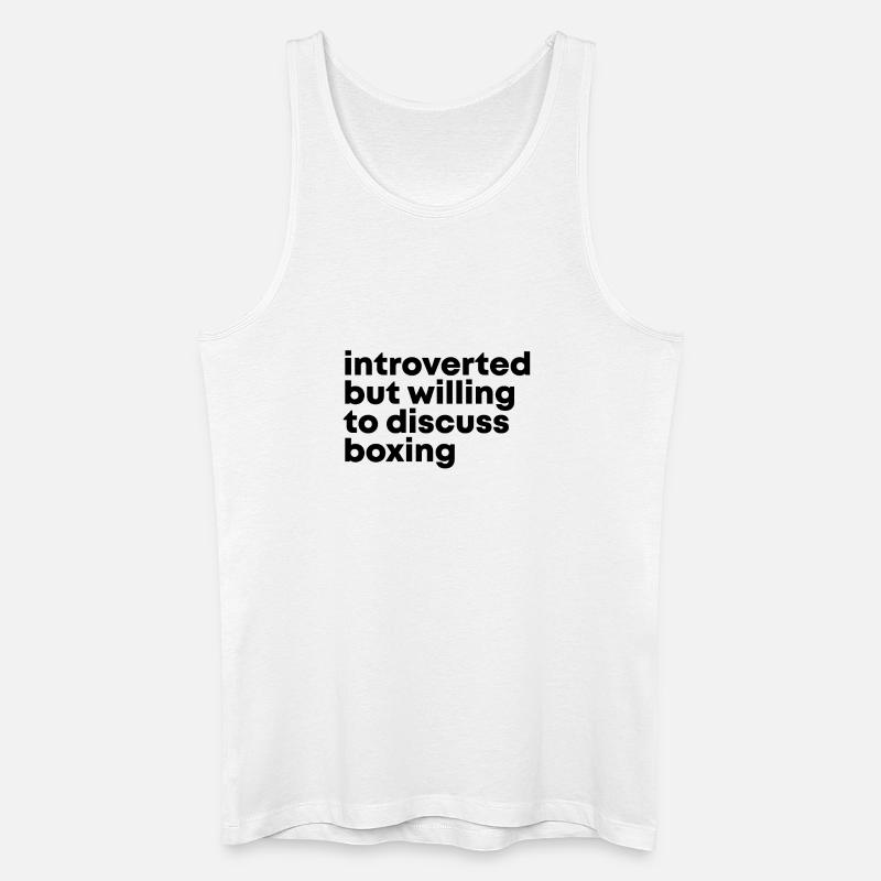 Boxen - Männer Bio Tank Top - Weiß
