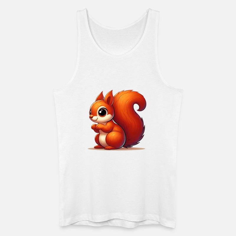 Eichhörnchen - Männer Bio Tank Top - Weiß