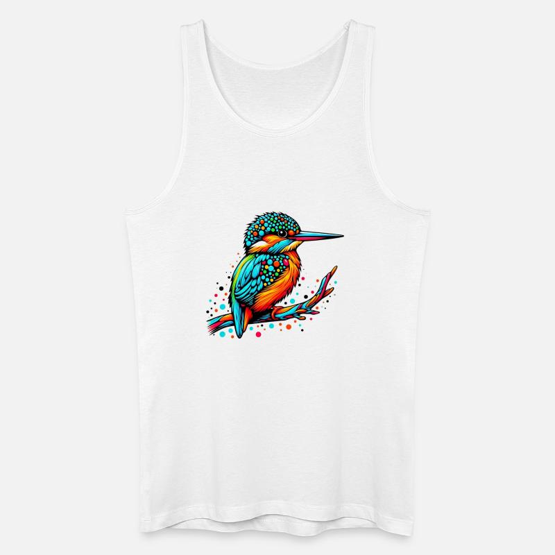 Eisvogel - Männer Bio Tank Top - Weiß