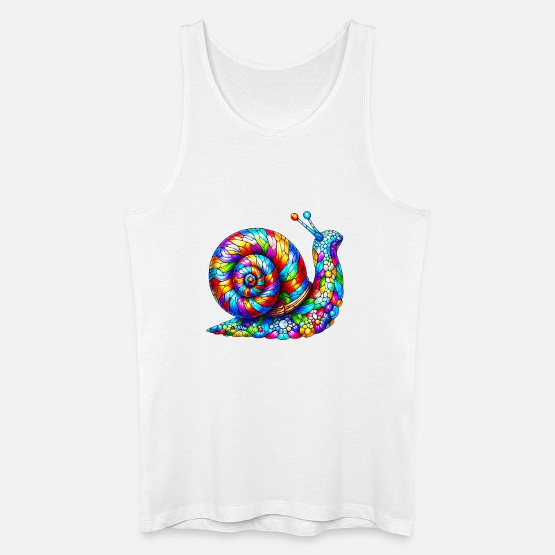 Escargot - Débardeur bio Homme - blanc
