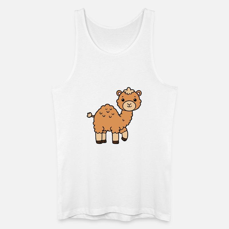 Kamel Dromedar - Männer Bio Tank Top - Weiß