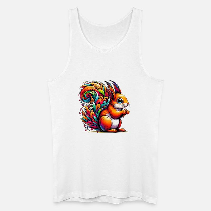 Eichhörnchen - Männer Bio Tank Top - Weiß