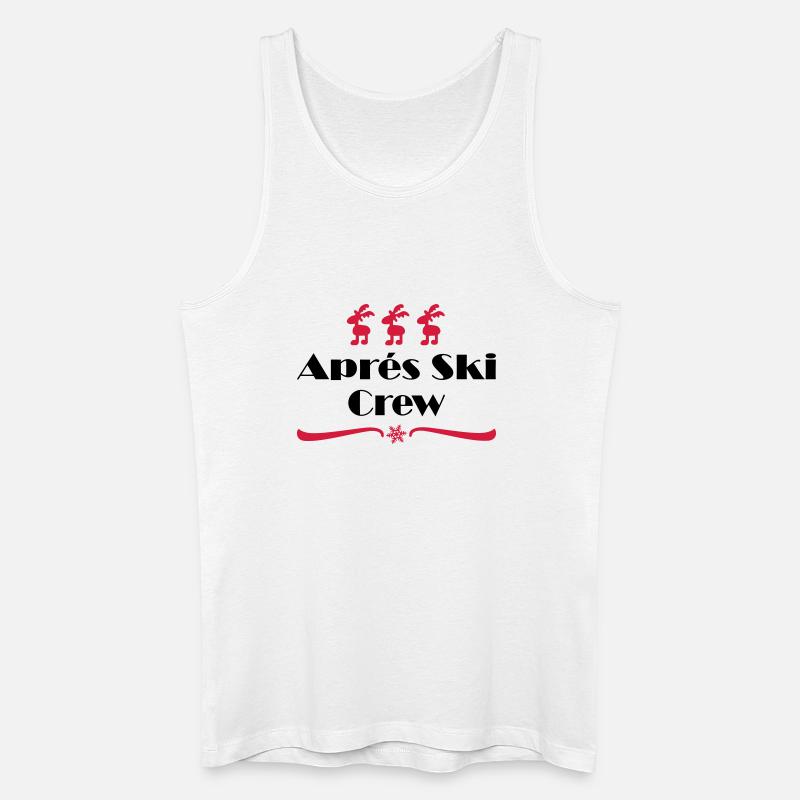 Apres ski - Männer Bio Tank Top - Weiß