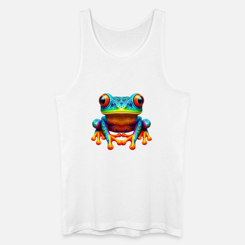 Frosch - Männer Bio Tank Top - Weiß