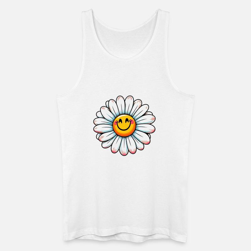 Gänseblümchen - Männer Bio Tank Top - Weiß