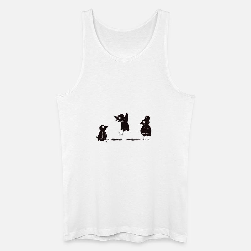crows before bros - Männer Bio Tank Top - Weiß