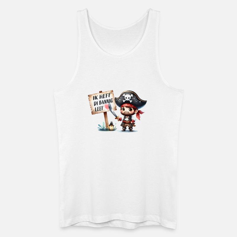 Ich liebe dich - Männer Bio Tank Top - Weiß