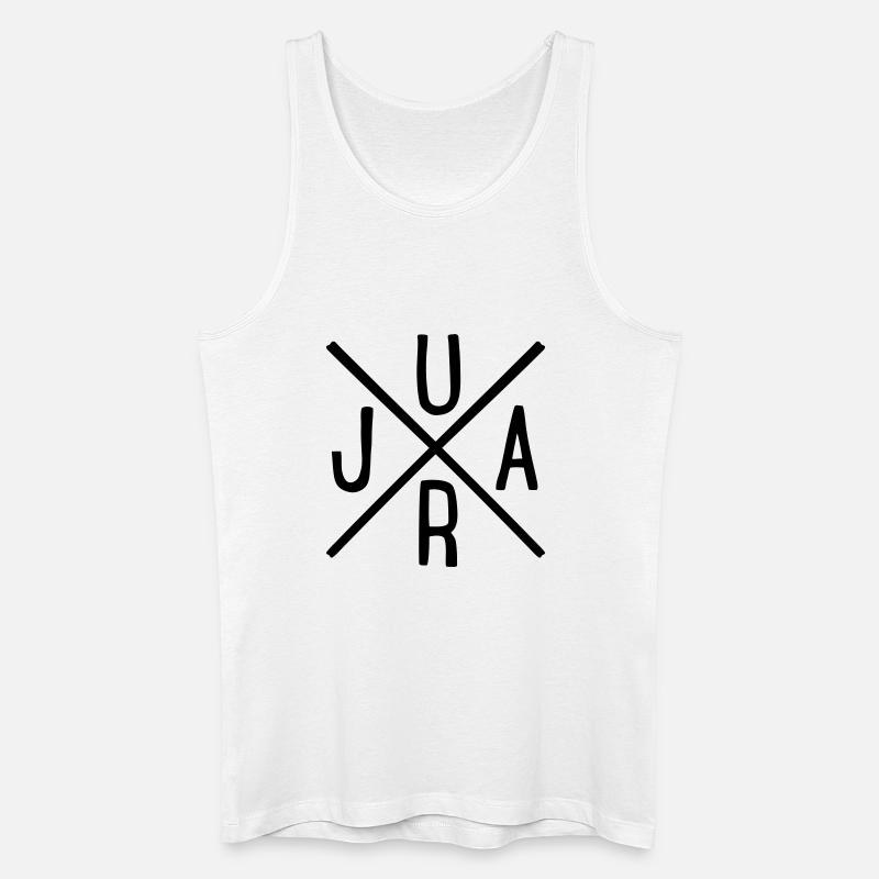 Jura - Männer Bio Tank Top - Weiß