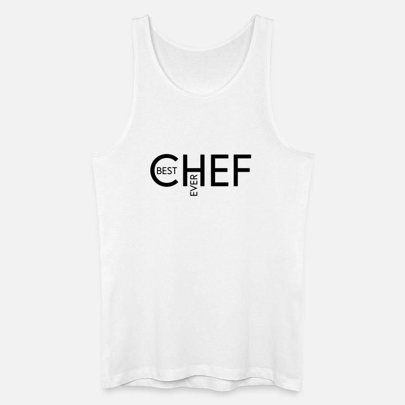 Best Chef ever - Männer Bio Tank Top - Weiß