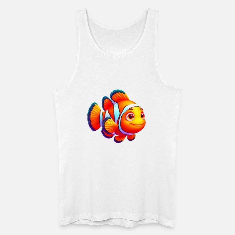 Clownfisch - Männer Bio Tank Top - Weiß