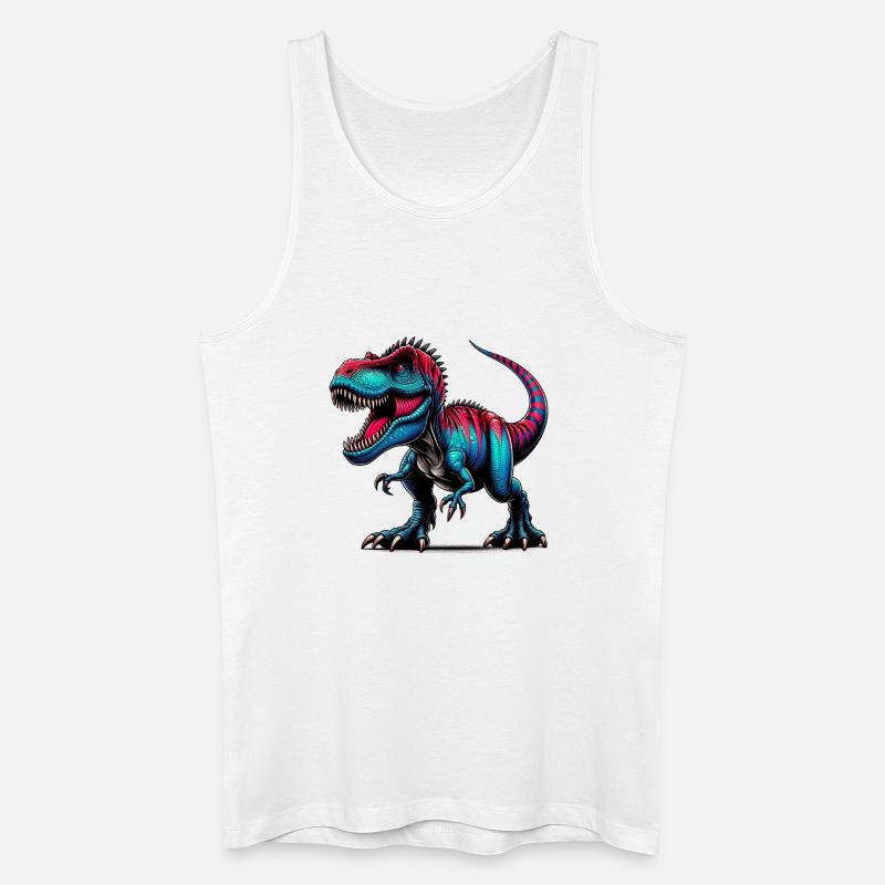 Dinosaurier - Männer Bio Tank Top - Weiß