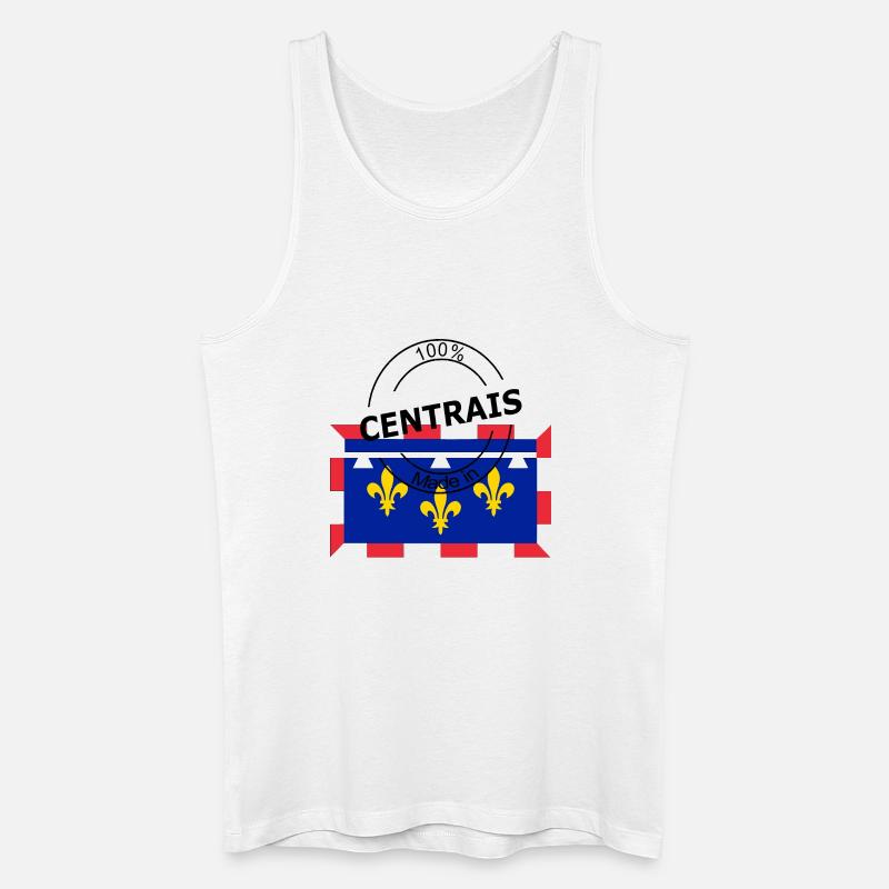 Zentris - Männer Bio Tank Top - Weiß