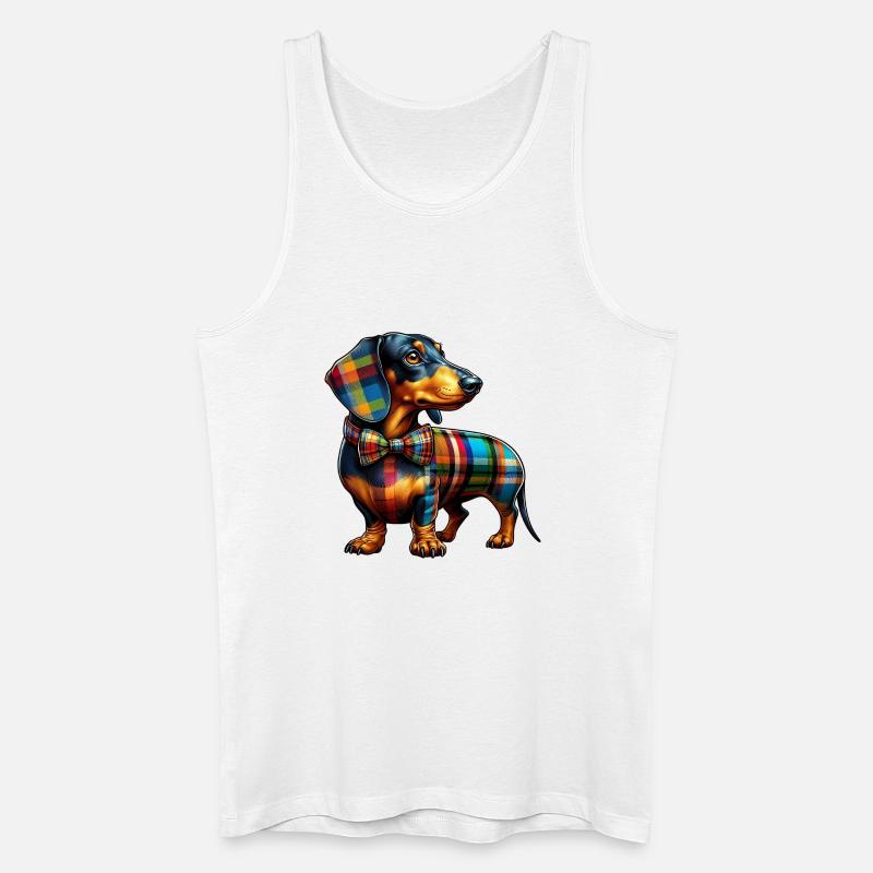 Dachshund - Männer Bio Tank Top - Weiß