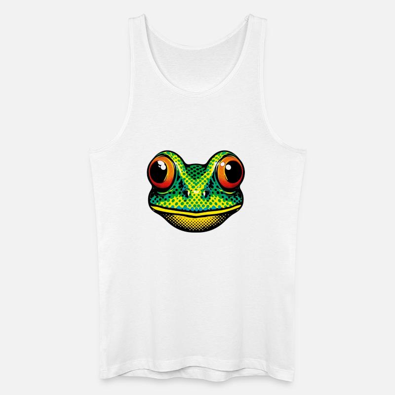 Frosch - Männer Bio Tank Top - Weiß