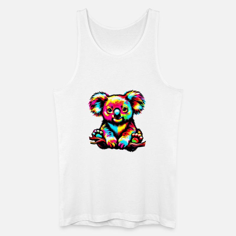 Koala - Männer Bio Tank Top - Weiß