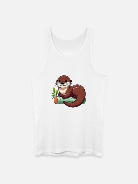 Otter - Men’s Organic Tank Top - white