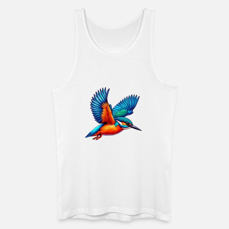 Eisvogel - Männer Bio Tank Top - Weiß