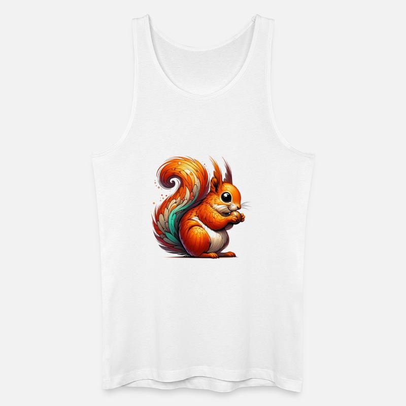 Eichhörnchen - Männer Bio Tank Top - Weiß