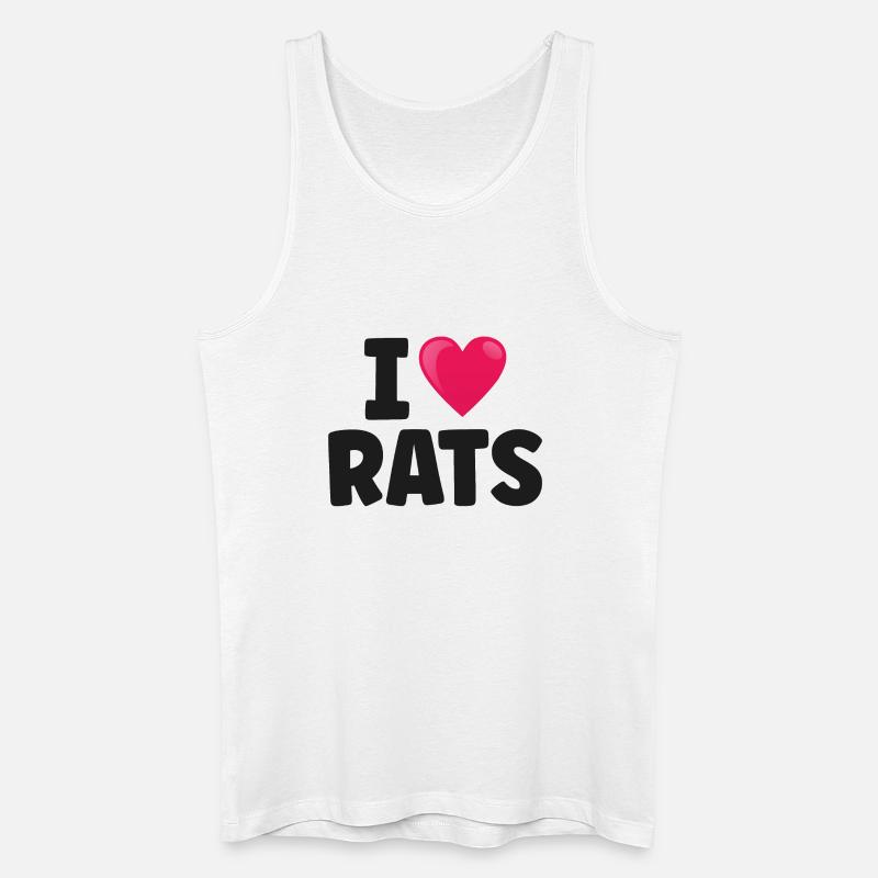 Ratte Ratten - Männer Bio Tank Top - Weiß