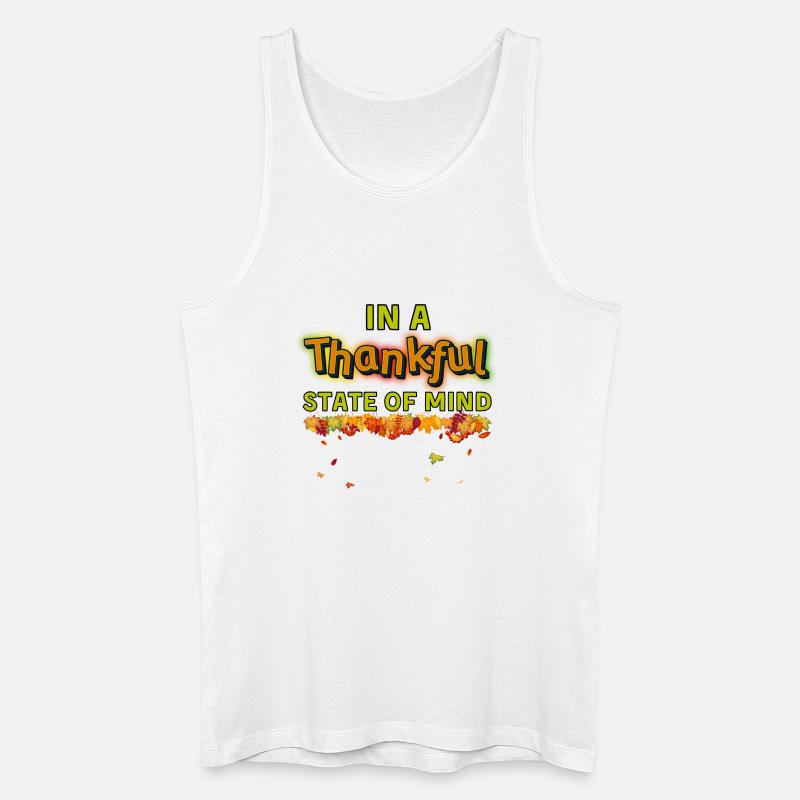 In einem dankbaren - Männer Bio Tank Top - Weiß