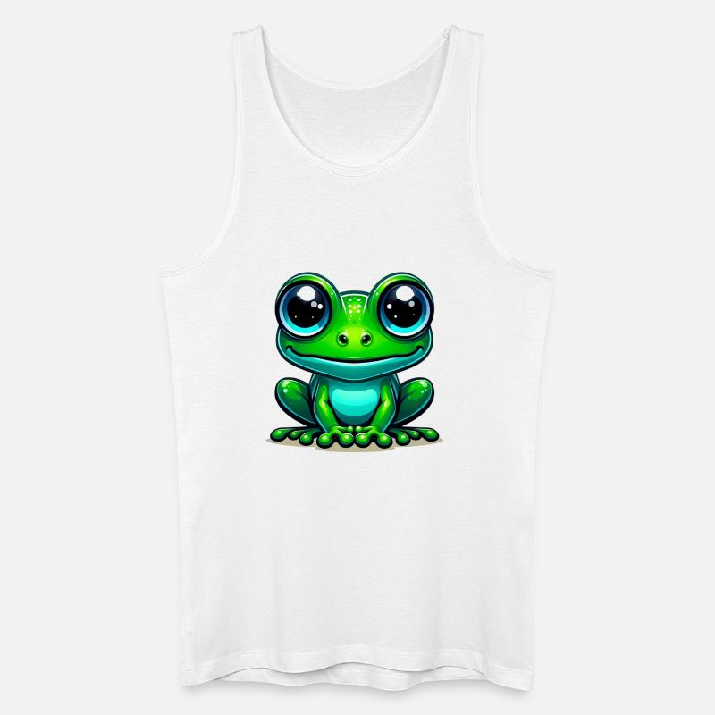 Frosch - Männer Bio Tank Top - Weiß