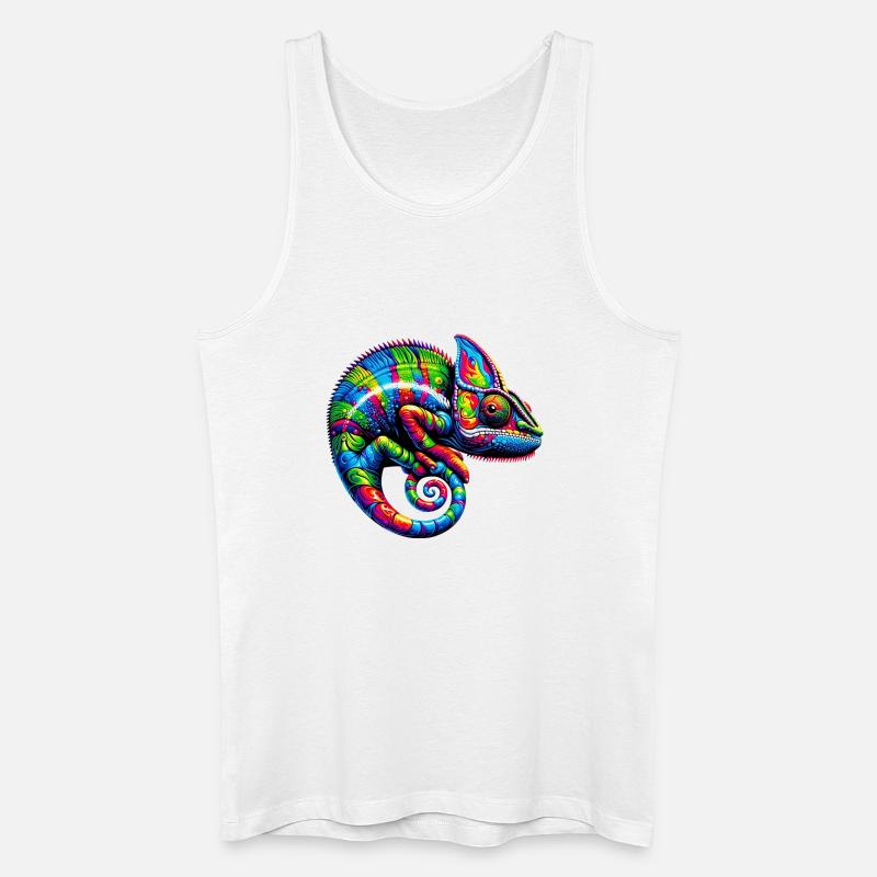 Chamäleon - Männer Bio Tank Top - Weiß